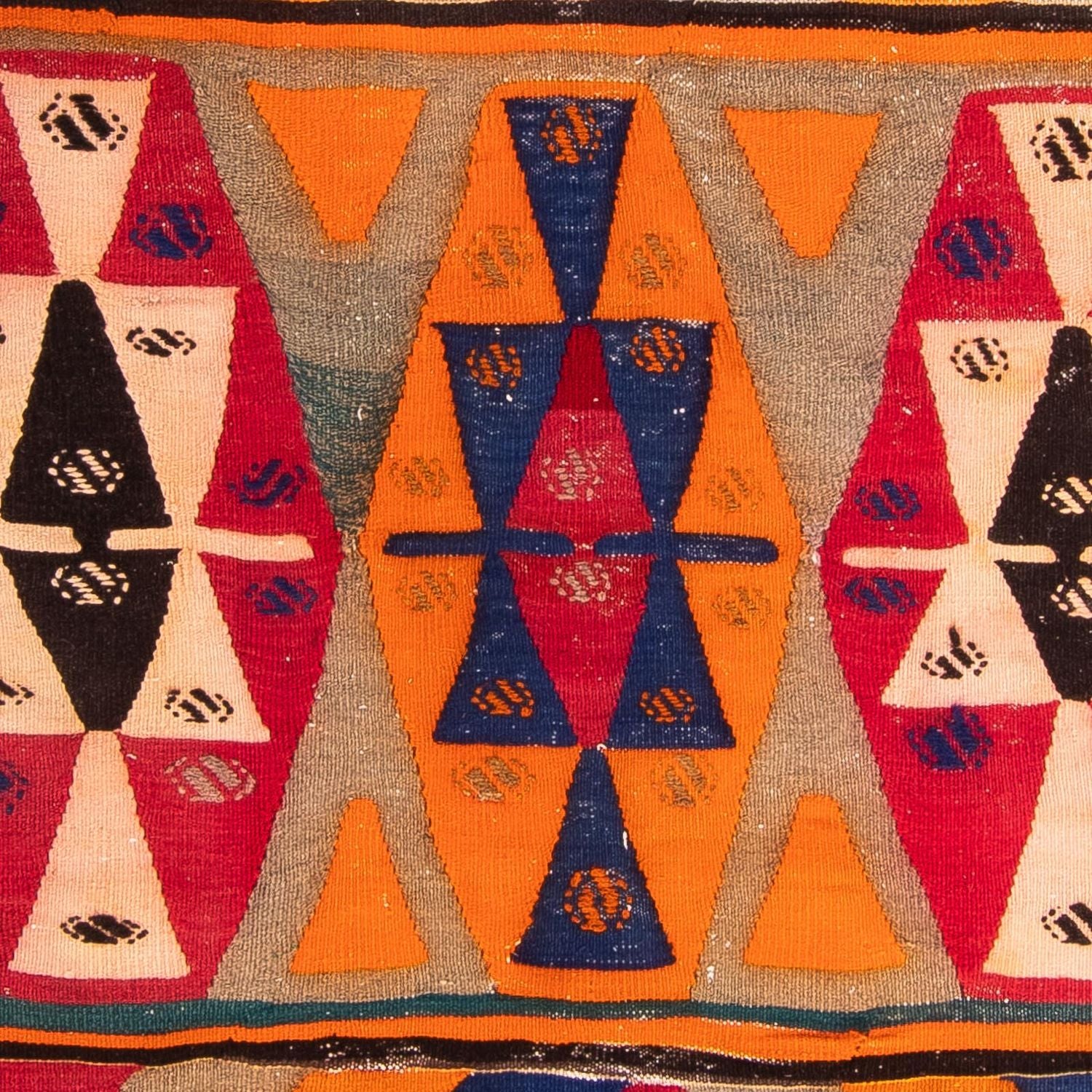 Løber Kelim-tæppe - gammelt - 300 x 160 cm - flerfarvet