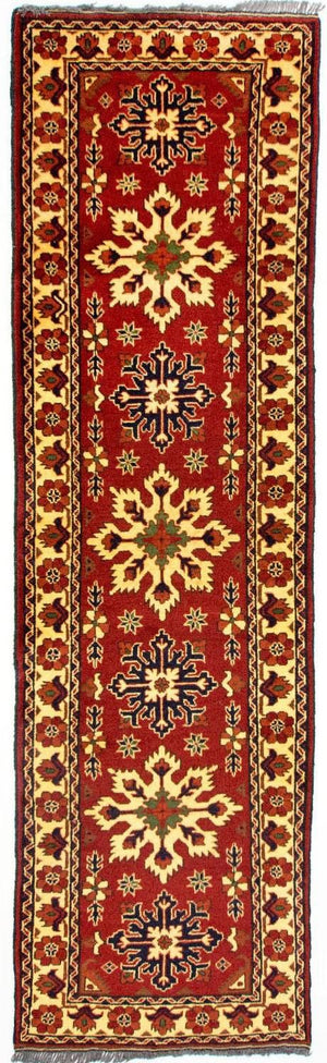 Løber Afghansk tæppe - Hatshlu - 297 x 84 cm - rød