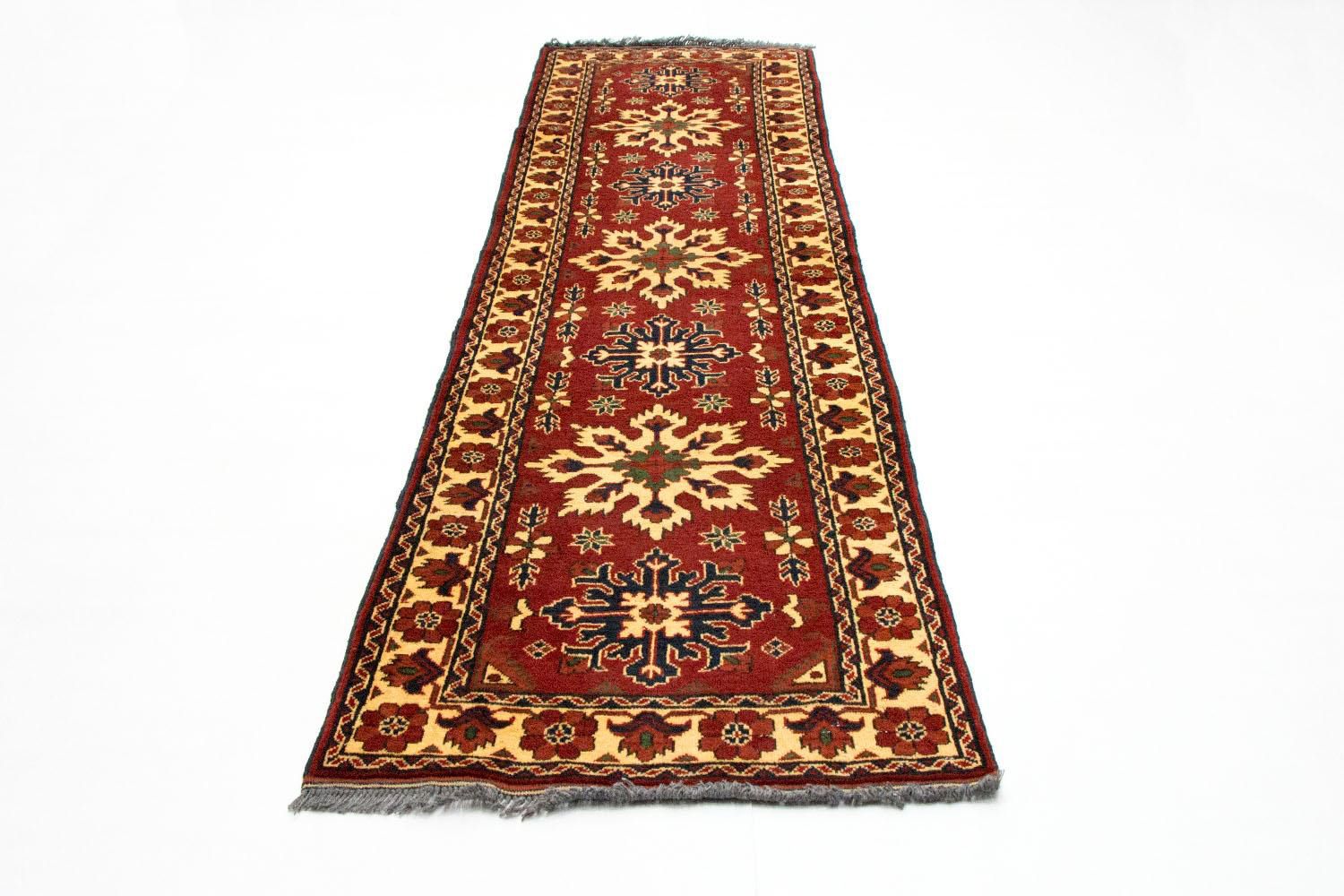 Løber Afghansk tæppe - Hatshlu - 297 x 84 cm - rød