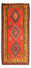 Løber Kelim-tæppe - gammelt - 330 x 155 cm - flerfarvet