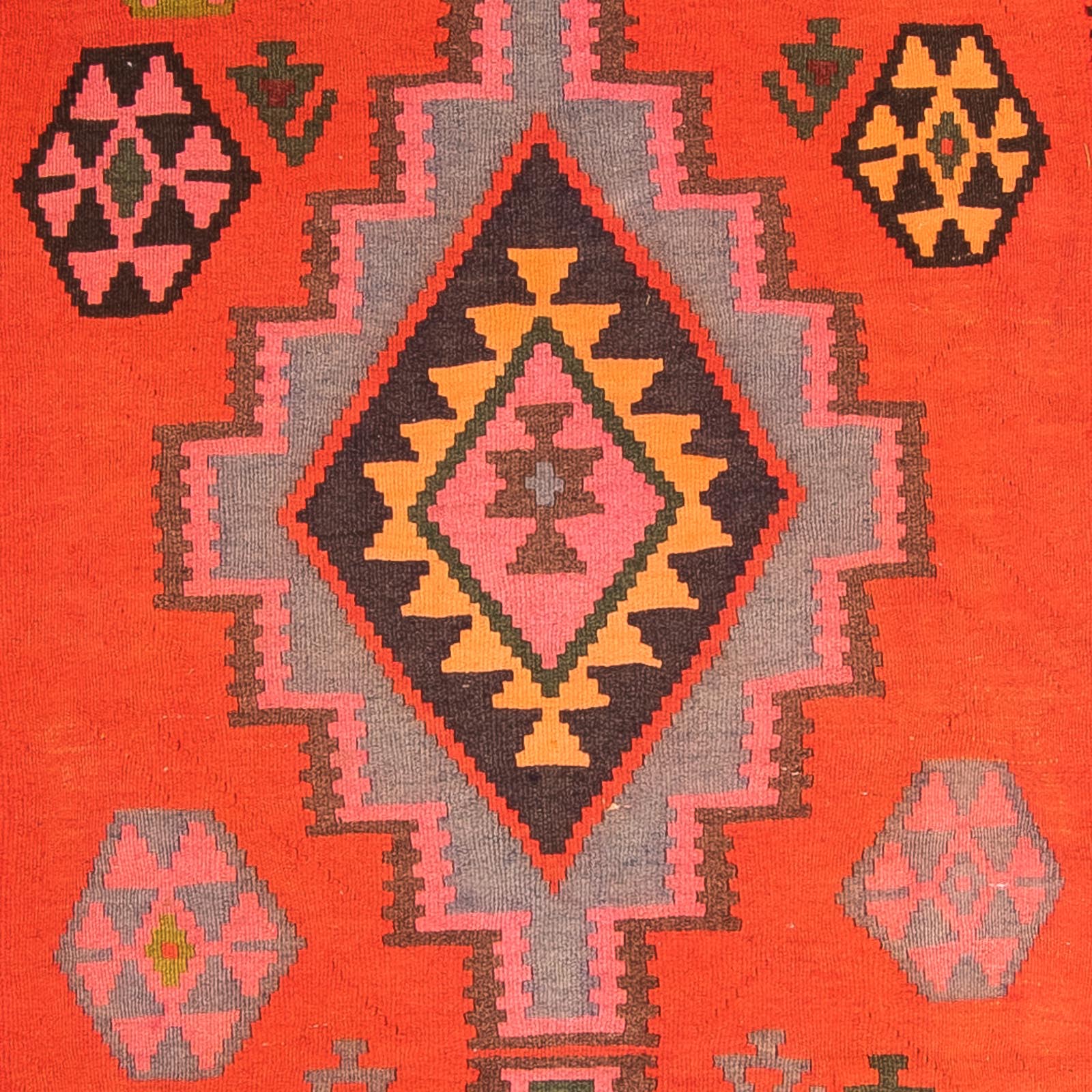 Løber Kelim-tæppe - gammelt - 330 x 155 cm - flerfarvet