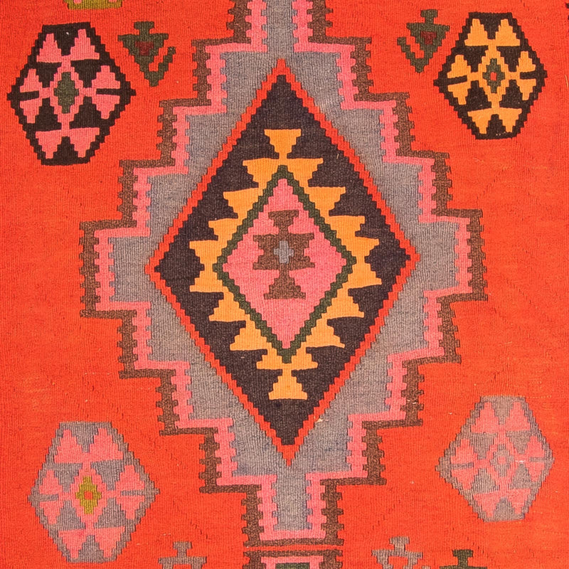 Løber Kelim-tæppe - gammelt - 330 x 155 cm - flerfarvet