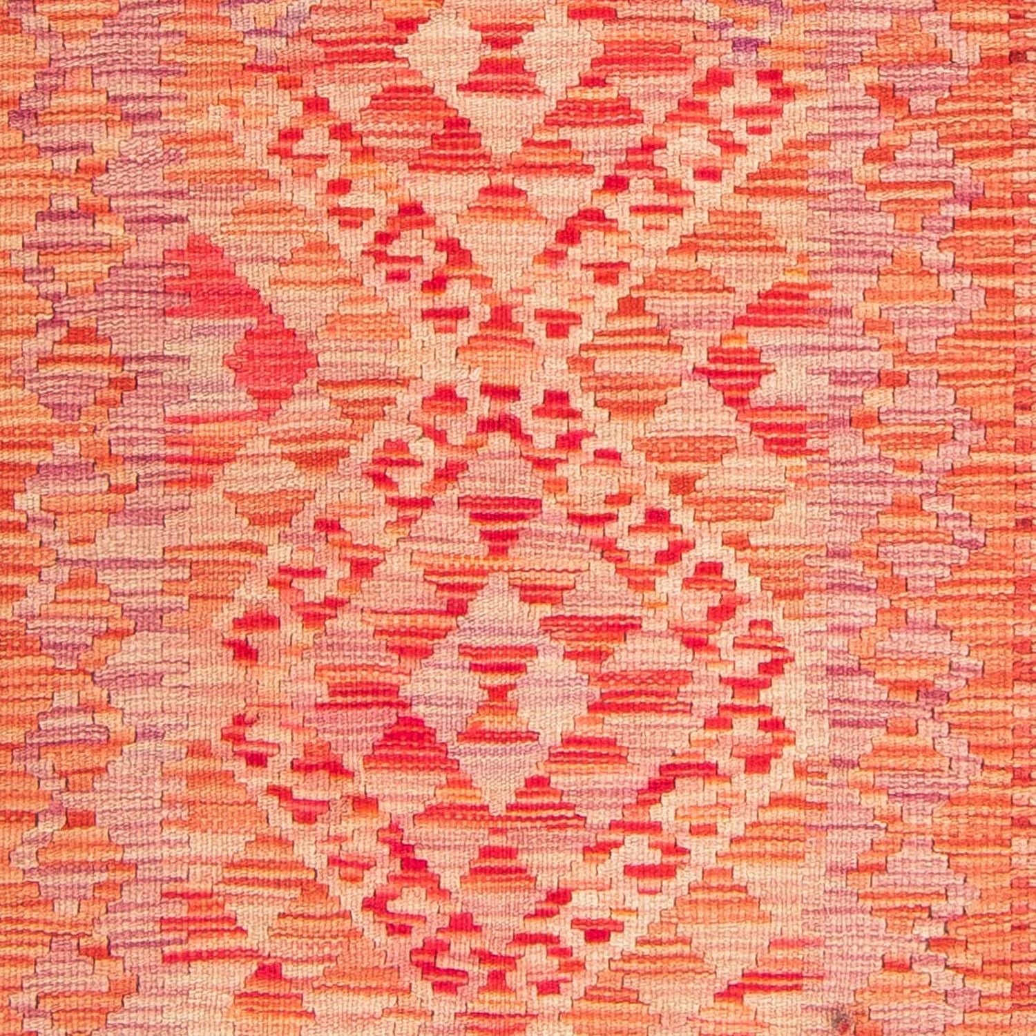 Kelim Carpet - Splash - 185 x 101 cm - lysrød