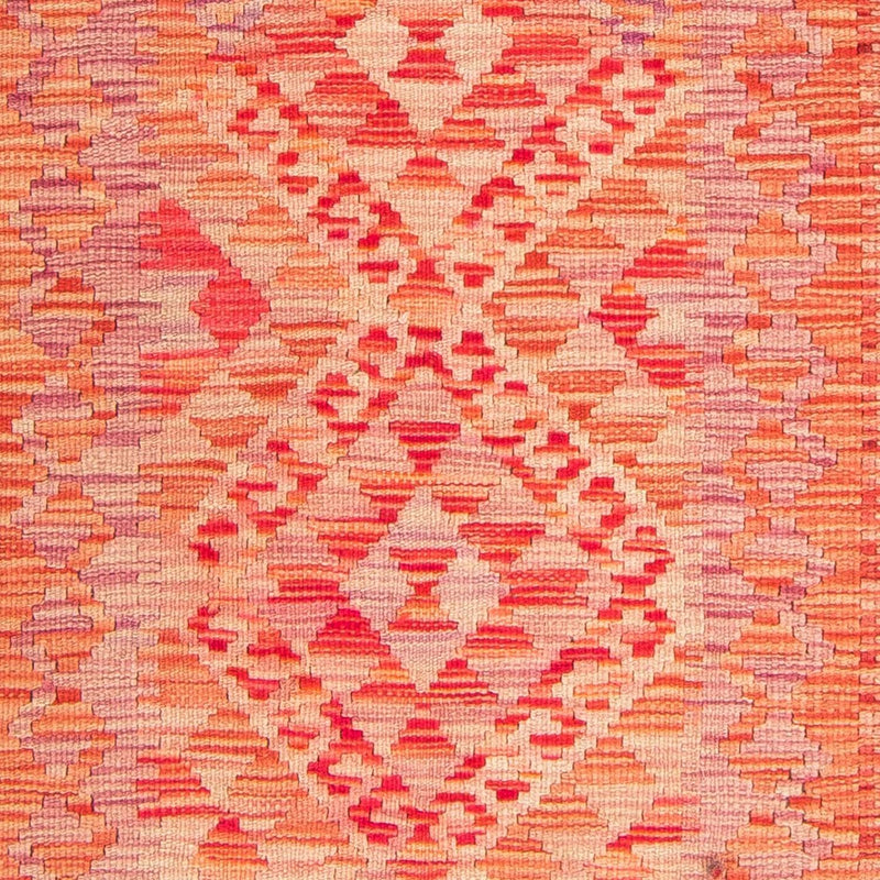 Kelim Carpet - Splash - 185 x 101 cm - lysrød