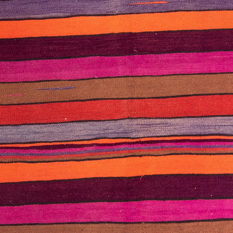 Kelim-tæppe - gammelt - 340 x 190 cm - flerfarvet