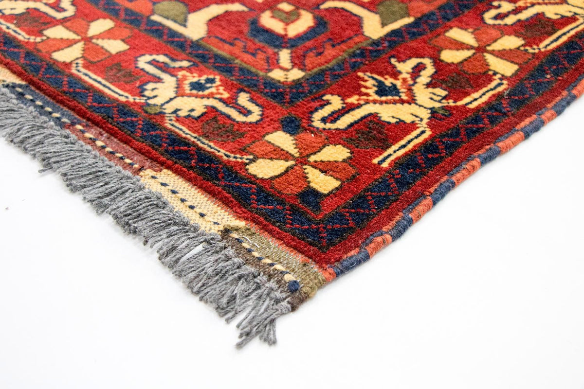 Løber Afghansk tæppe - Hatshlu - 307 x 83 cm - rød