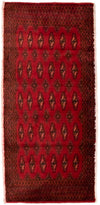 Turkaman-tæppe 60x130cm - Persisk tæppe - Rektangulær / Rød / 60 x 130 cm Rektangulær