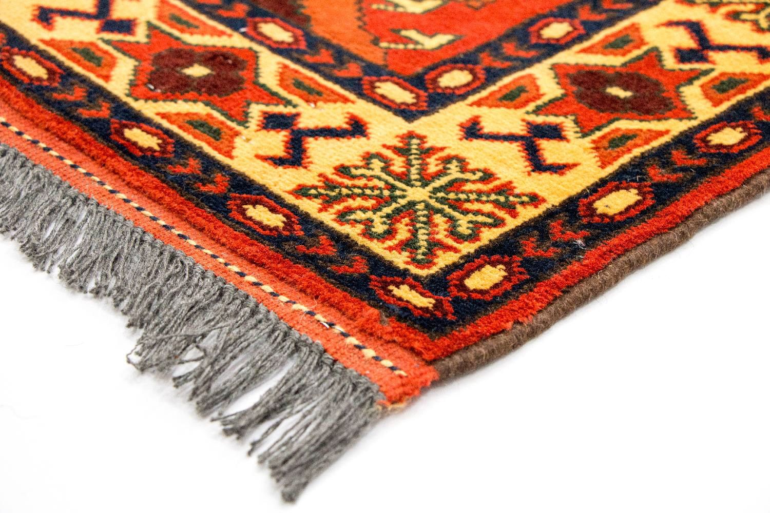 Løber Afghansk tæppe - Hatshlu - 305 x 84 cm - orange