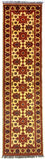 Løber Afghansk tæppe - Hatshlu - 304 x 80 cm - rød