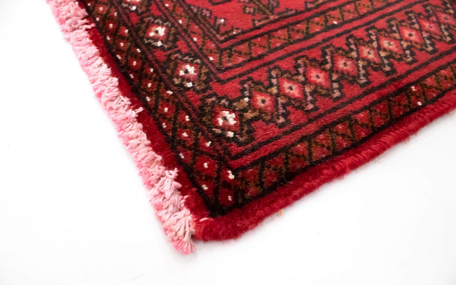 Turkaman-tæppe - 130 x 60 cm - rød