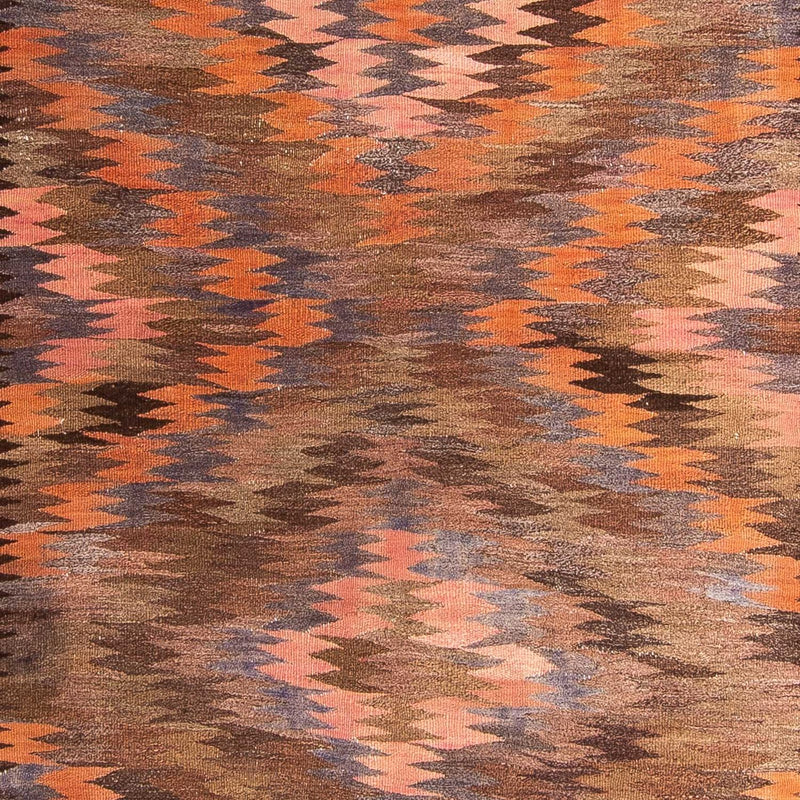 Løber Kelim-tæppe - gammelt - 380 x 140 cm - flerfarvet