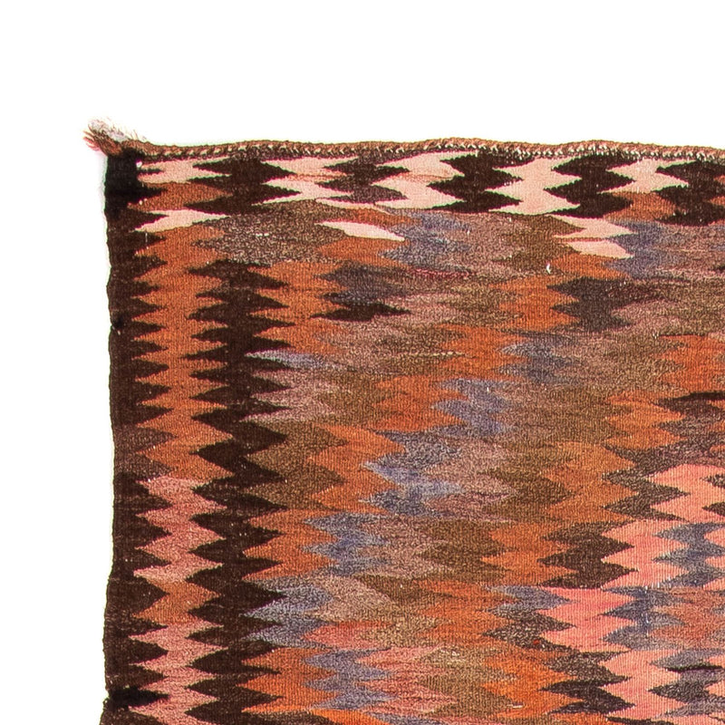 Løber Kelim-tæppe - gammelt - 380 x 140 cm - flerfarvet