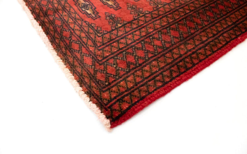 Turkaman-tæppe - 130 x 60 cm - rød
