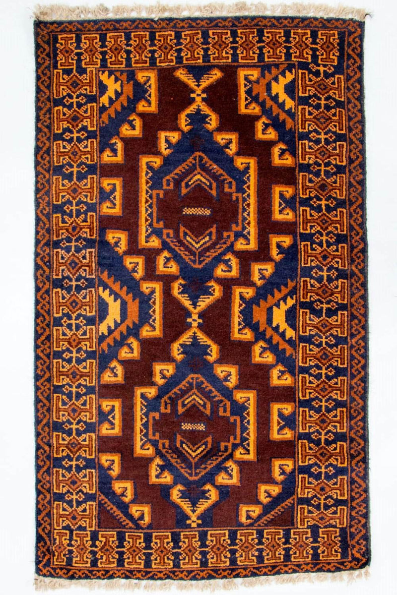 Baluch-tæppe - 140 x 83 cm - flerfarvet