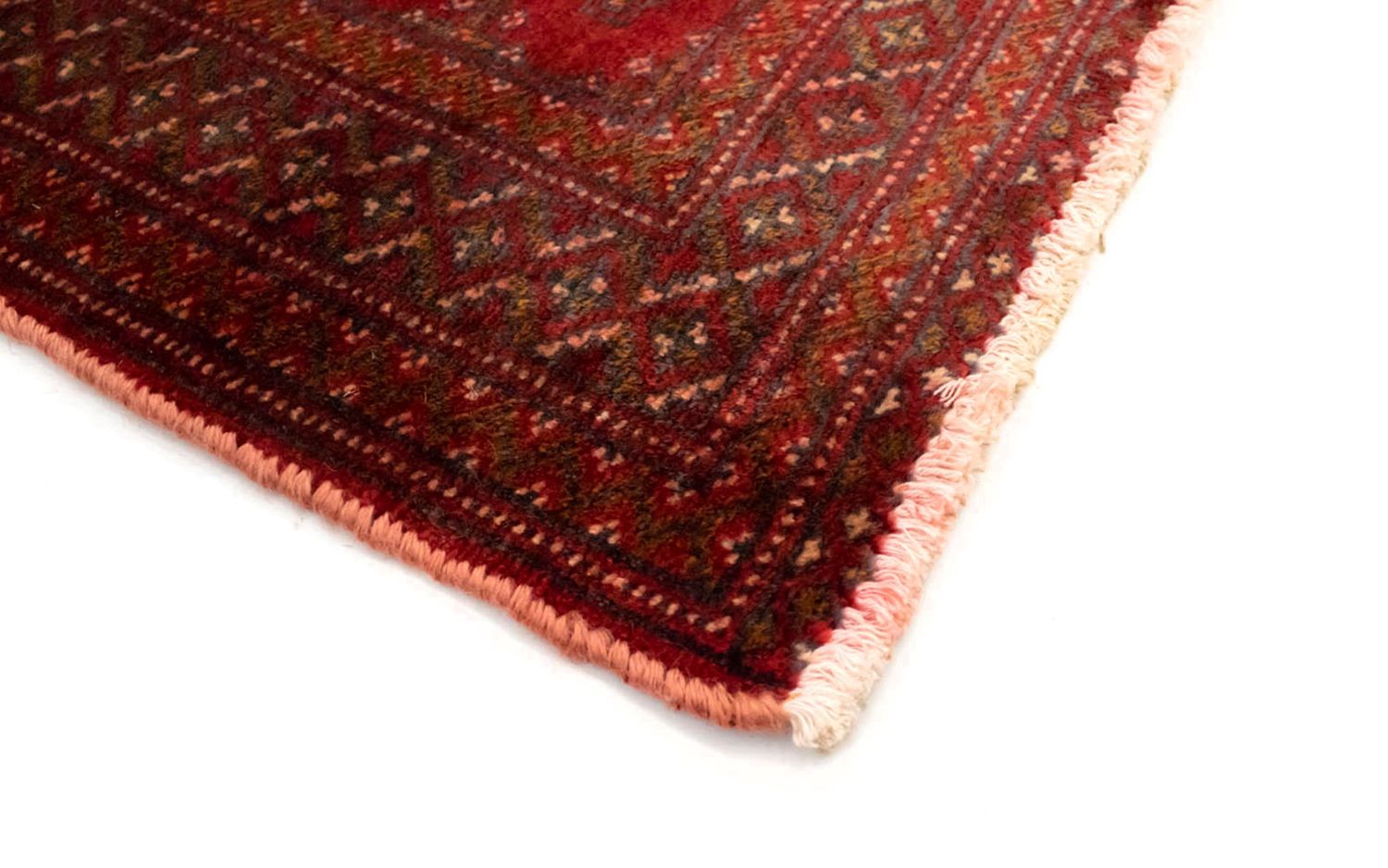 Turkaman-tæppe - 130 x 60 cm - rød