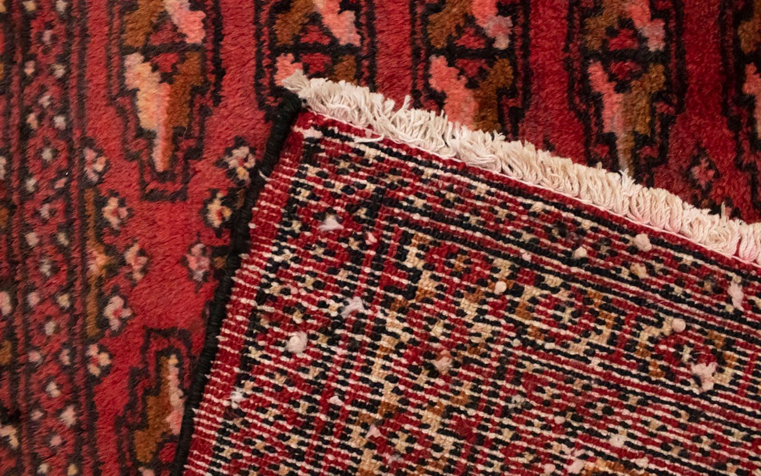 Turkaman-tæppe - 130 x 60 cm - rød