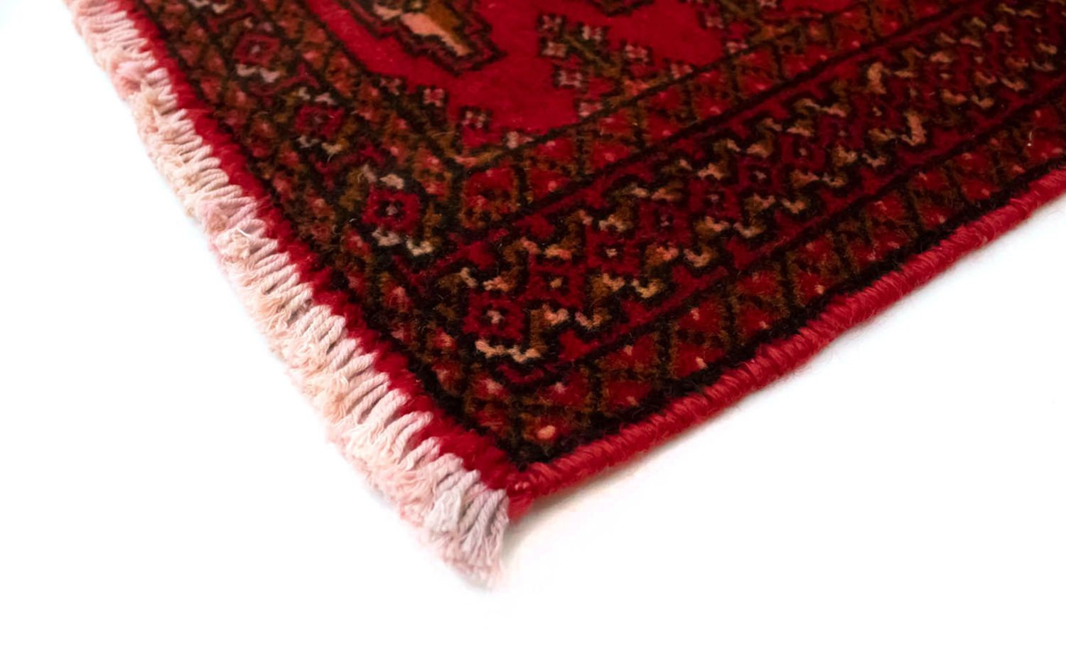 Turkaman-tæppe - 130 x 60 cm - rød
