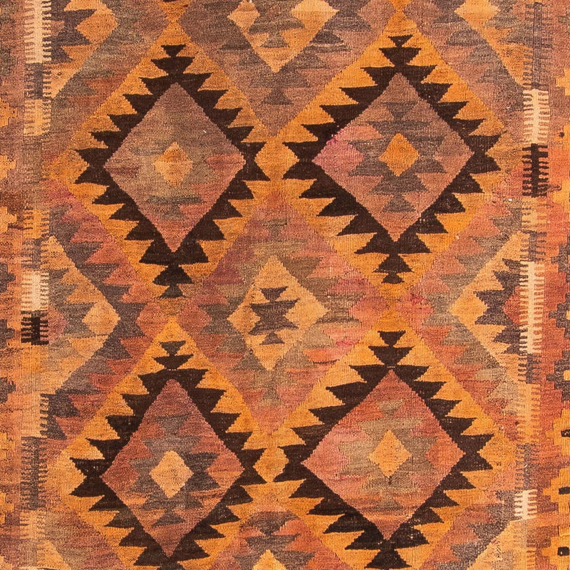 Løber Kelim-tæppe - gammelt - 330 x 190 cm - flerfarvet
