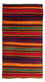 Kelim-tæppe - gammelt - 300 x 190 cm - flerfarvet