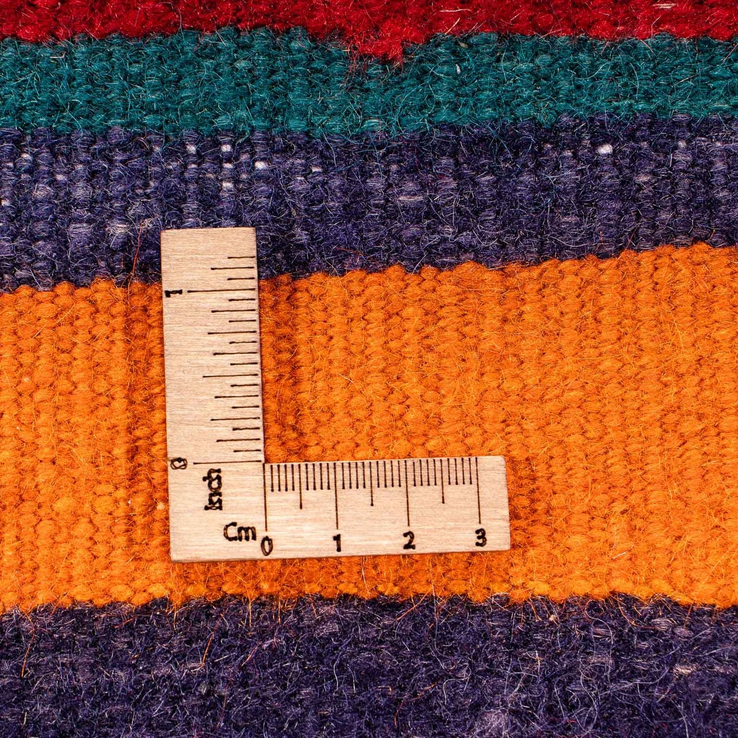 Kelim-tæppe - gammelt - 300 x 190 cm - flerfarvet