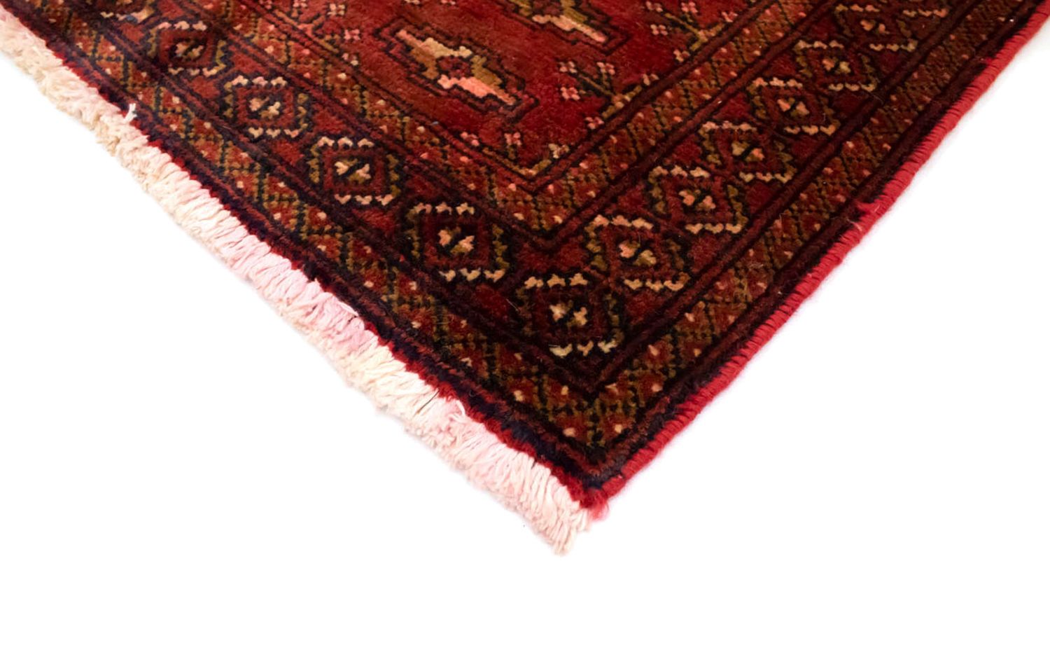 Turkaman-tæppe - 130 x 60 cm - rød