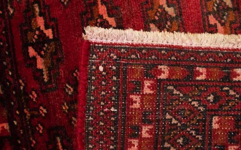 Turkaman-tæppe - 130 x 60 cm - rød