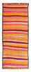 Løber Kelim-tæppe - gammelt - 370 x 160 cm - flerfarvet