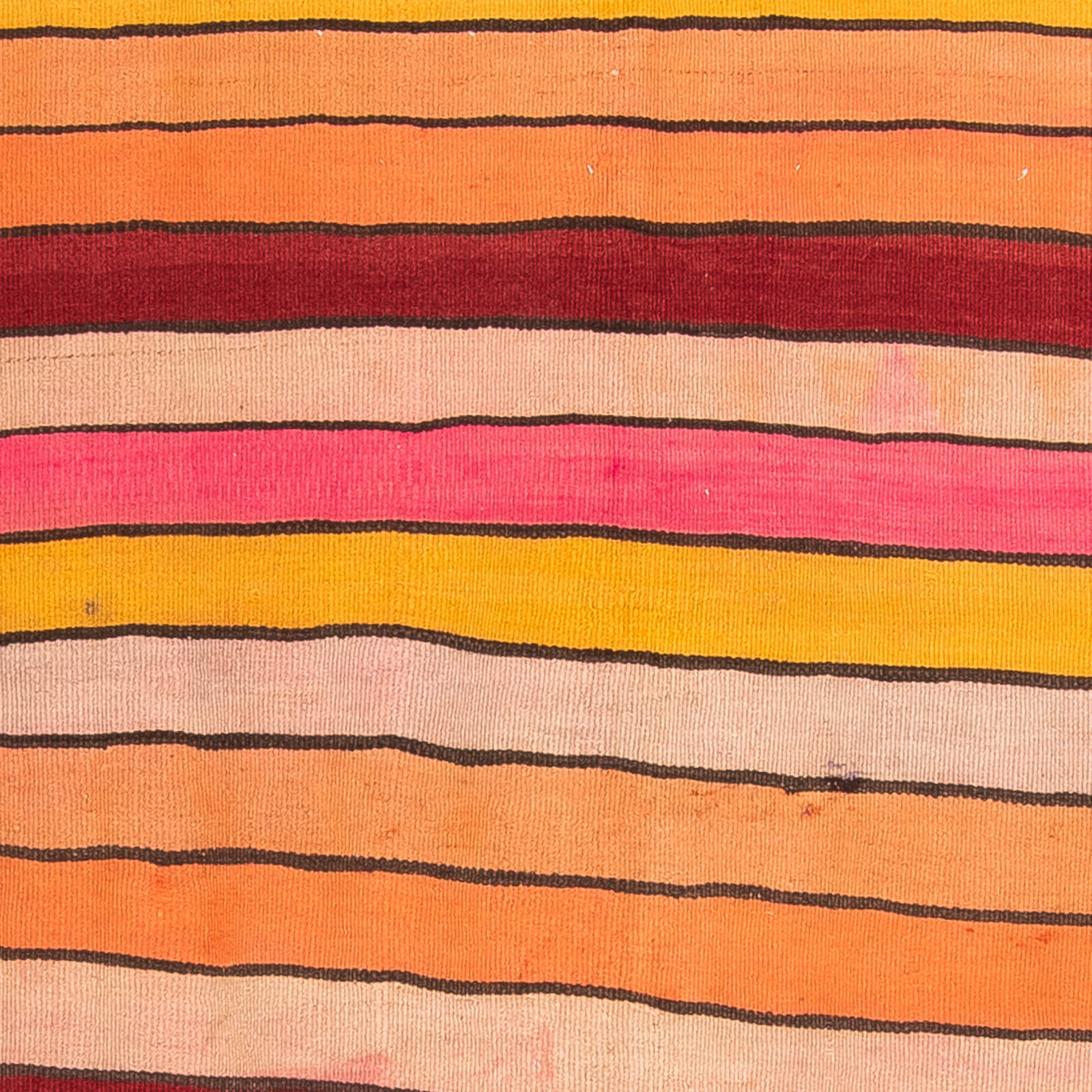Løber Kelim-tæppe - gammelt - 370 x 160 cm - flerfarvet