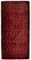Turkaman-tæppe - 130 x 60 cm - rød
