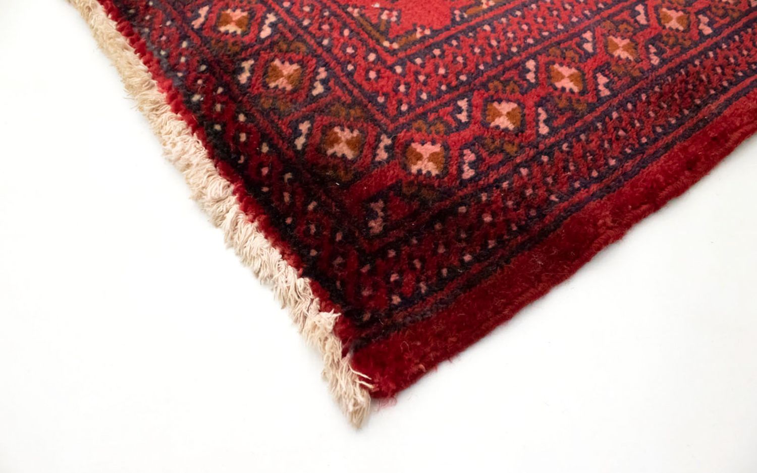 Turkaman-tæppe - 130 x 60 cm - rød
