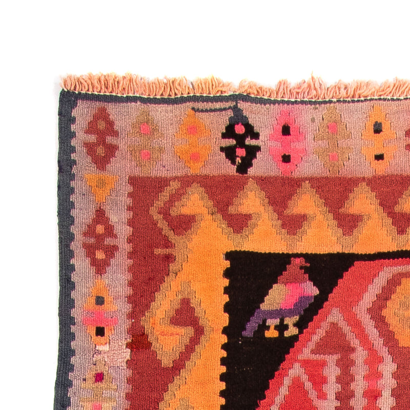 Løber Kelim-tæppe - gammelt - 265 x 110 cm - flerfarvet