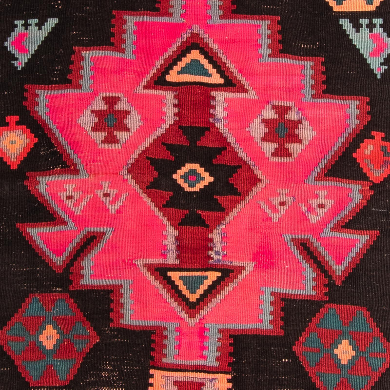 Løber Kelim-tæppe - gammelt - 320 x 145 cm - flerfarvet