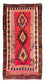 Kelim-tæppe - gammelt - 280 x 142 cm - flerfarvet