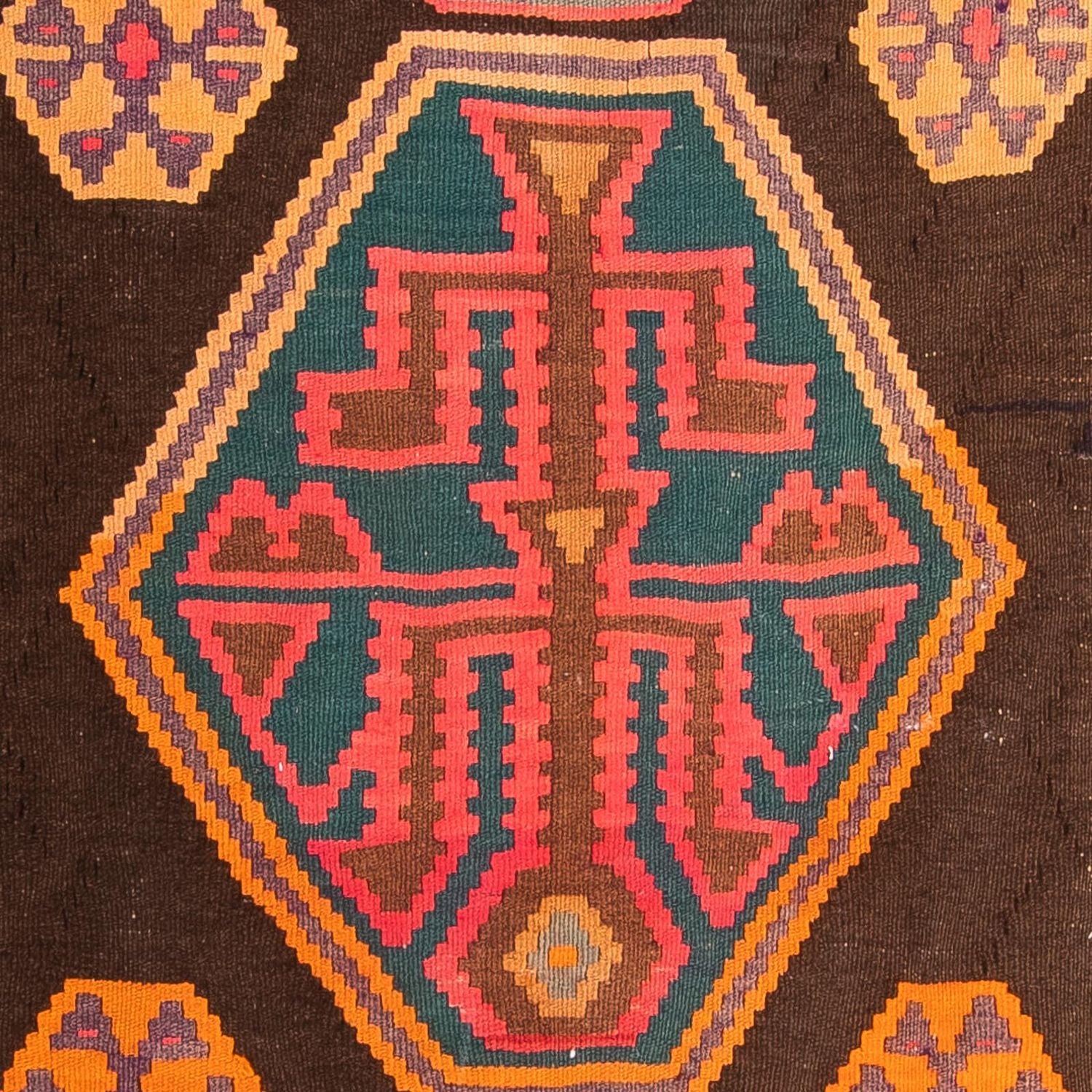 Løber Kelim-tæppe - gammelt - 330 x 155 cm - flerfarvet