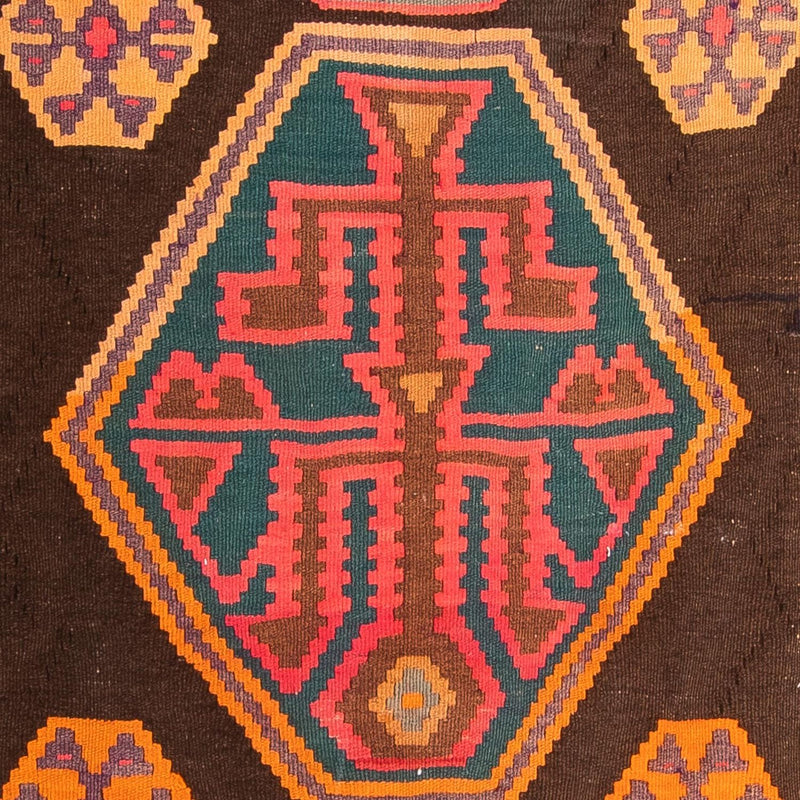 Løber Kelim-tæppe - gammelt - 330 x 155 cm - flerfarvet