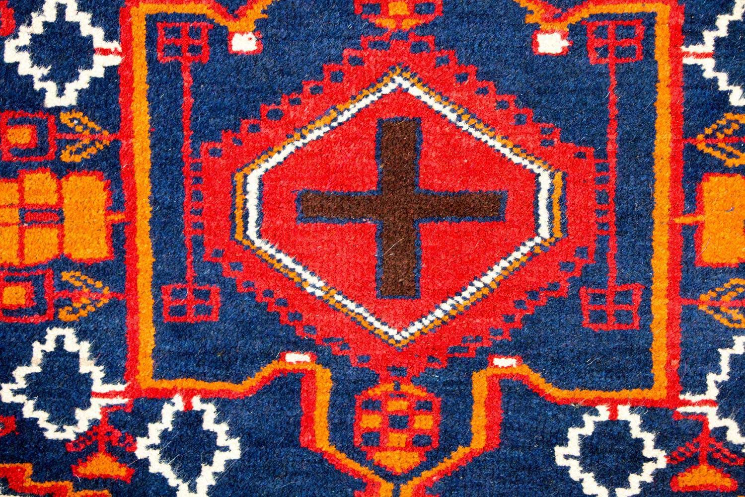 Baluch-tæppe - 136 x 80 cm - flerfarvet