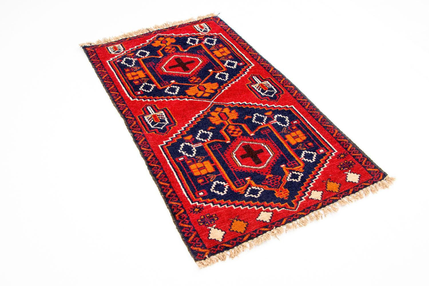 Baluch-tæppe - 136 x 80 cm - flerfarvet