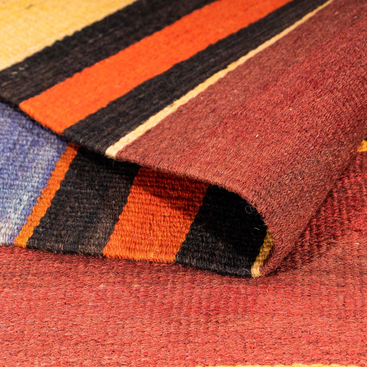 Løber Kelim-tæppe - gammelt - 290 x 115 cm - flerfarvet