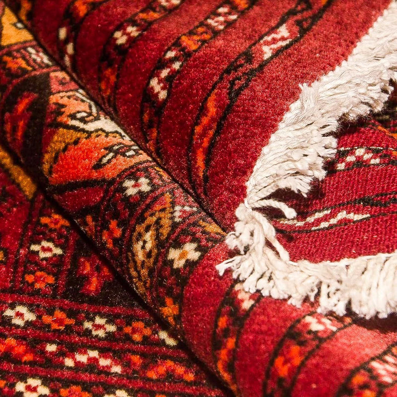Turkaman-tæppe - 115 x 67 cm - rød