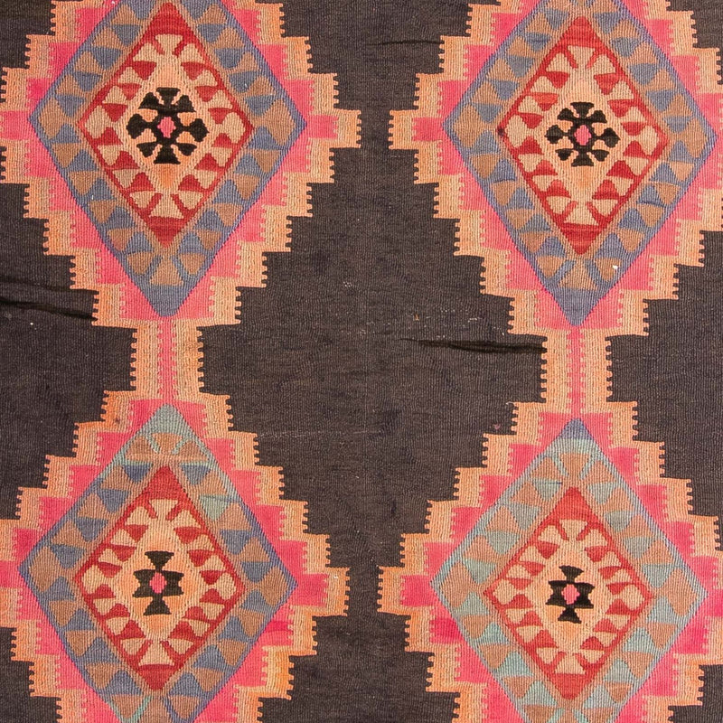 Kelim-tæppe - gammelt - 295 x 170 cm - flerfarvet