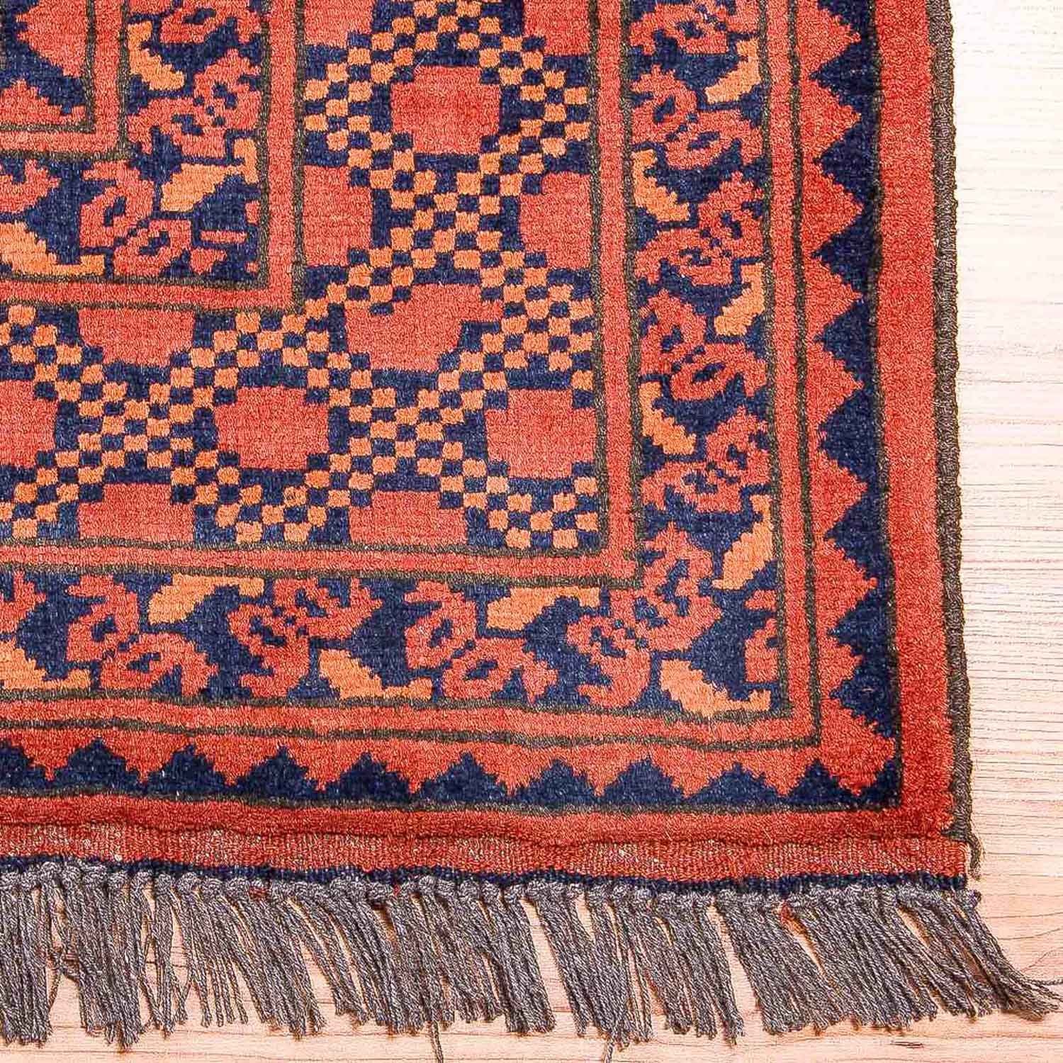 Afghansk tæppe - Kunduz - 300 x 199 cm - rød