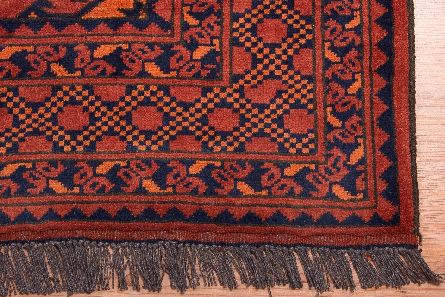 Afghansk tæppe - Kunduz - 300 x 199 cm - rød