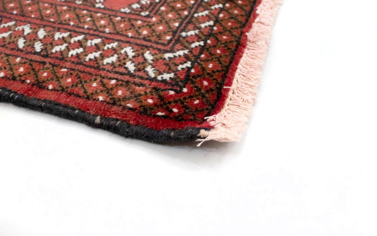 Turkaman-tæppe - 130 x 60 cm - rød