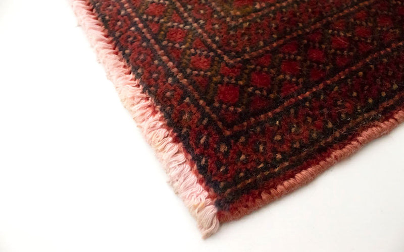 Turkaman-tæppe - 130 x 60 cm - rød