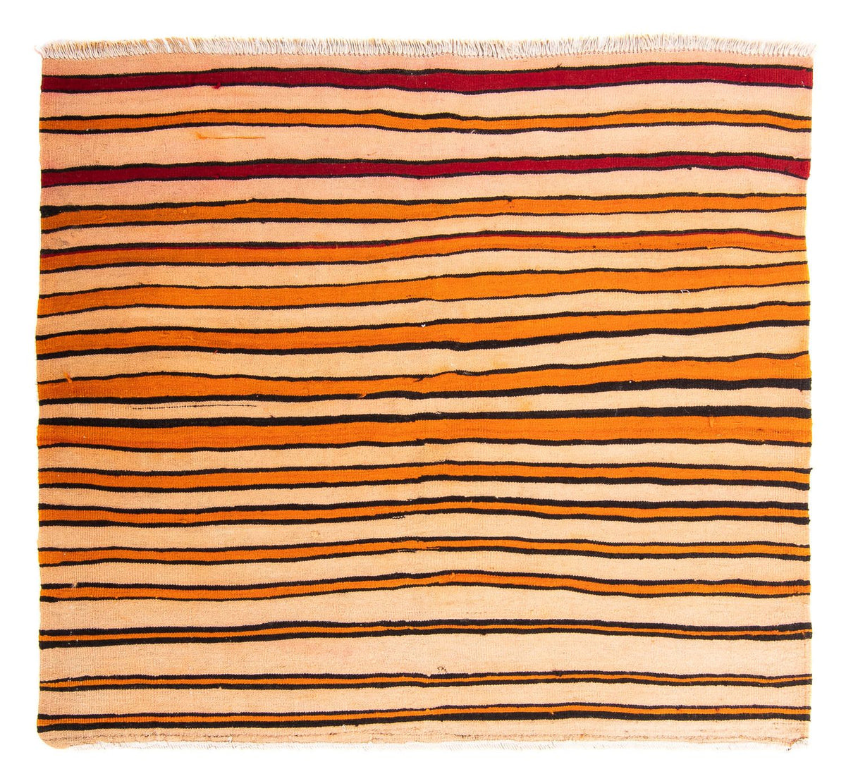 Kelim-tæppe - gammelt - 145 x 130 cm - flerfarvet