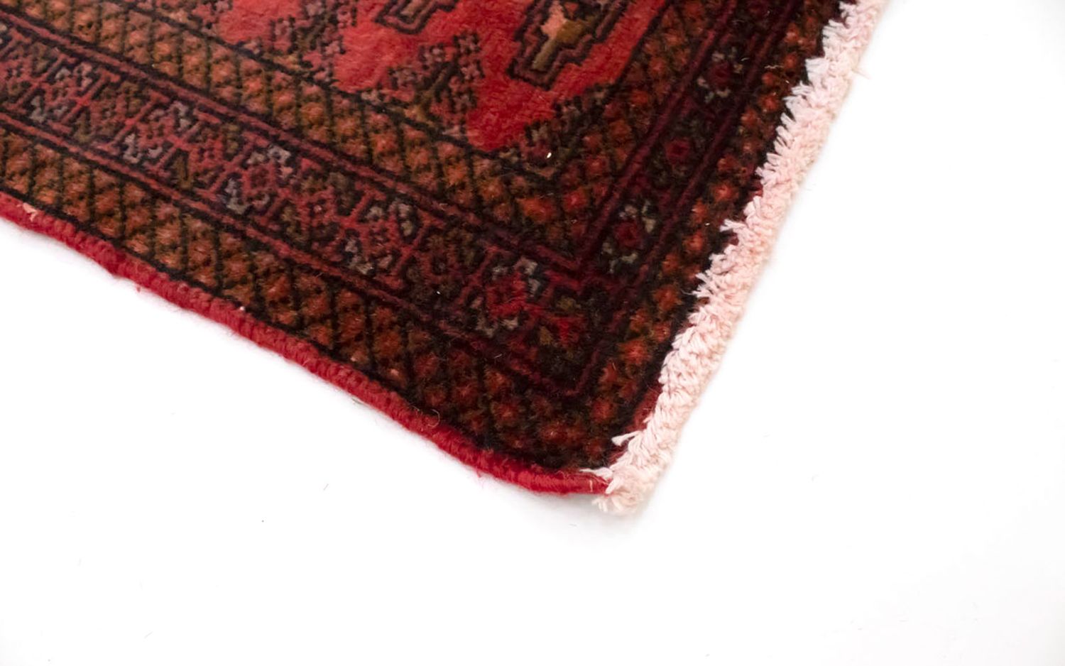 Turkaman-tæppe - 130 x 60 cm - rød