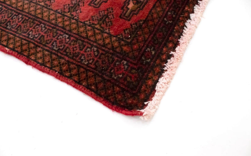 Turkaman-tæppe - 130 x 60 cm - rød