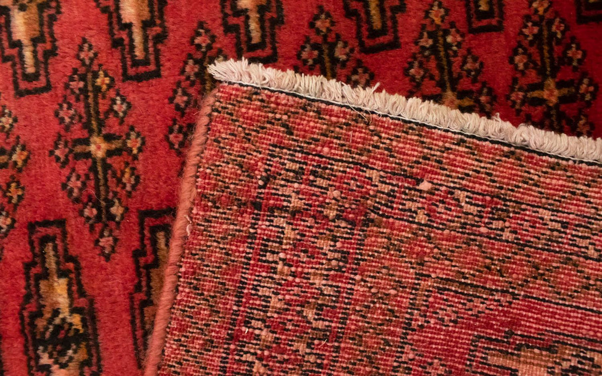 Turkaman-tæppe - 130 x 60 cm - rød