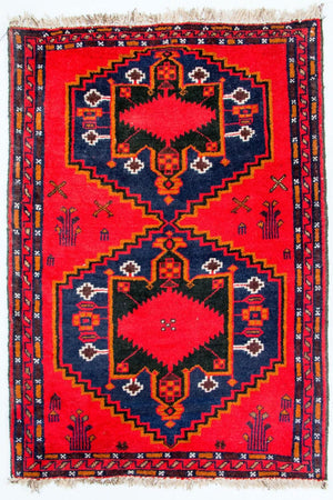 Baluch-tæppe - 141 x 92 cm - rød