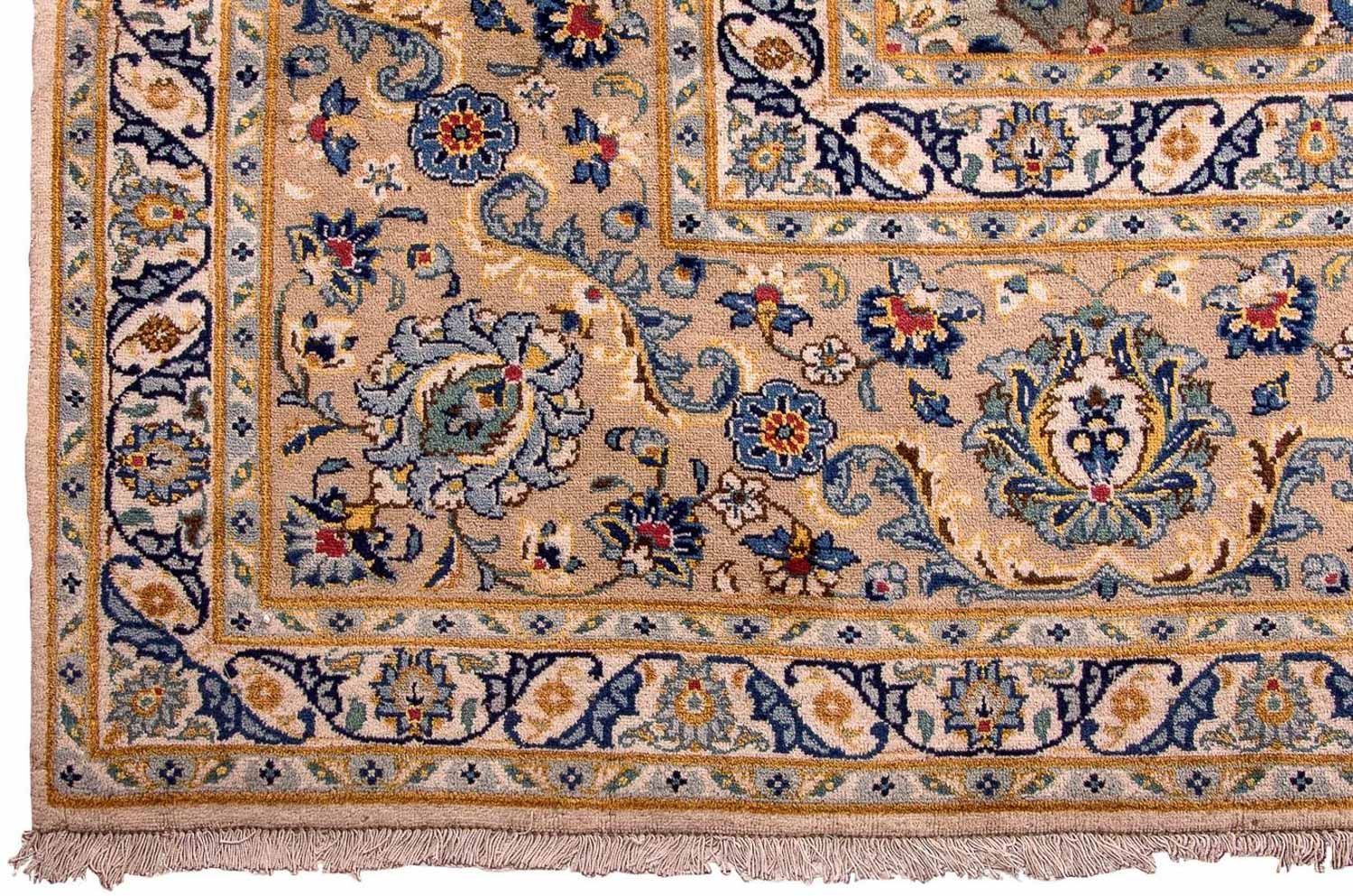 Persisk tæppe - Keshan - 415 x 295 cm - beige
